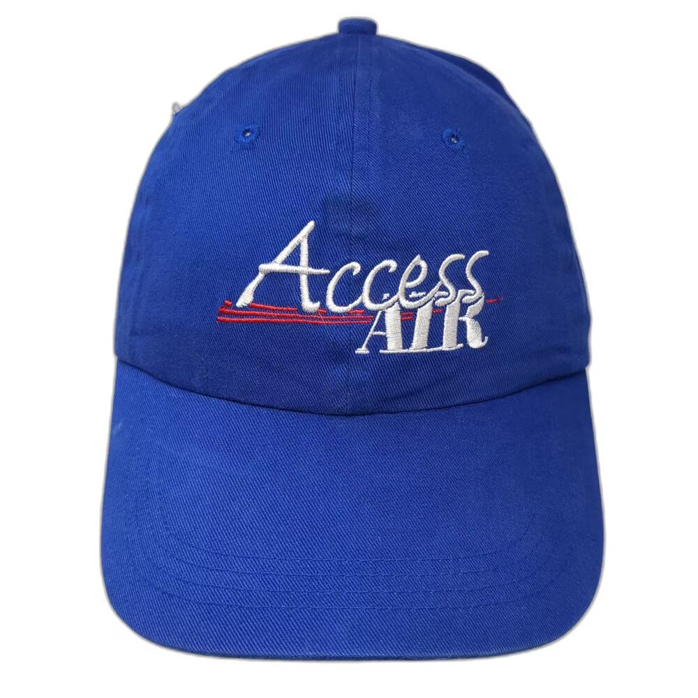 Falcon Baseball Cap Blue OS Access AIR Embroidered Hat Strapback Adjustable